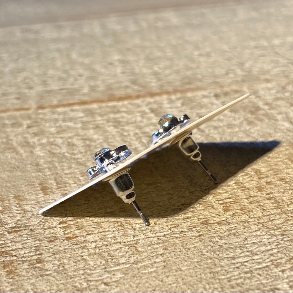 3 for $15 Gemstone Circle Silver Stud Earring Post - Picture 3 of 4